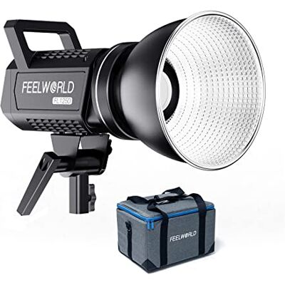 Feelworld FL125D Luz de Video 125W 5600K con Montura Bowens para Fotografía de Estudio, Retrato, Fotografía de Producto, Grabación de Vídeo en Directo Feelworld FL125D Luz de Video 125W 5600K con Montura Bowens para Fotografía de Estudio, Retrato, Fotografía de Producto, Grabación de Vídeo en Directo