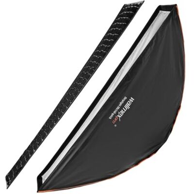 walimex pro Studio Line Striplight SB QA para Aurora/Bowens/ softbox de 30x140cm, Plegable, con Grid, difusor Interno y Externo, para Flash de Estudio walimex pro Studio Line Striplight SB QA para Aurora/Bowens/ softbox de 30x140cm, Plegable, con Grid, difusor Interno y Externo, para Flash de Estudio