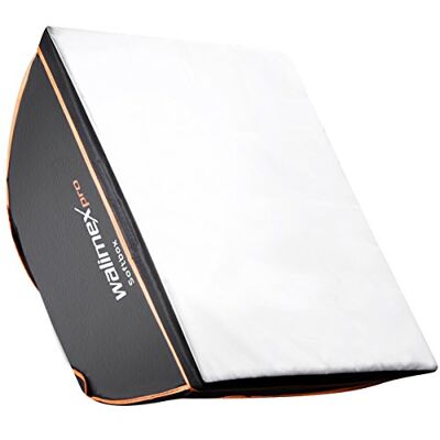 walimex pro Softbox Orange Line 90X90 Accesorio para Camara 1.67 Kg, 455 Mm, 900 Mm, Negro, Blanco walimex pro Softbox Orange Line 90X90 Accesorio para Camara 1.67 Kg, 455 Mm, 900 Mm, Negro, Blanco