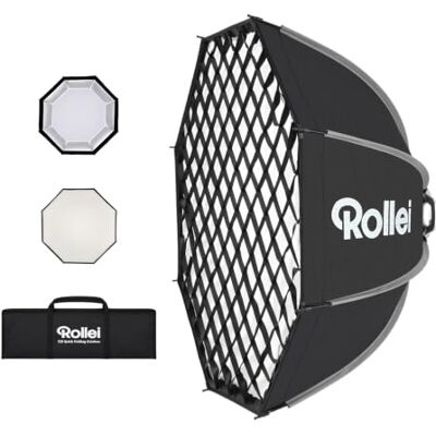 Rollei Quick Folding Octabox Diámetro 120cm con Difusor Rejilla y Bolsa Rollei Quick Folding Octabox Diámetro 120cm con Difusor Rejilla y Bolsa