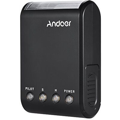 Andoer Flash esclavo digital GN18 Speedlite compatible con cámara Canon, Nikon, Pentax, Sony, A7, Nex6, HX50 y A99 Andoer Flash esclavo digital GN18 Speedlite compatible con cámara Canon, Nikon, Pentax, Sony, A7, Nex6, HX50 y A99