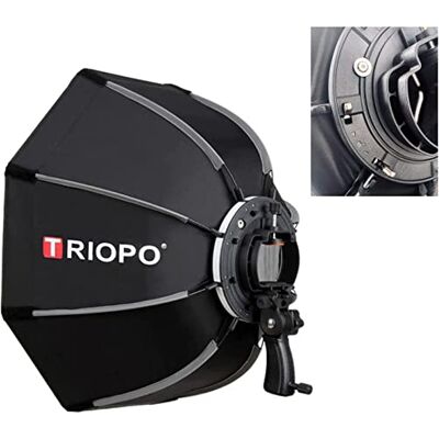 Triopo 65cm / 24 pulgadas Octagon Softbox para Speedlight Flash agarre de mano para estudio / fotografía de iluminación Speedlite al aire libre Triopo 65cm / 24 pulgadas Octagon Softbox para Speedlight Flash agarre de mano para estudio / fotografía de iluminación Speedlite al aire libre
