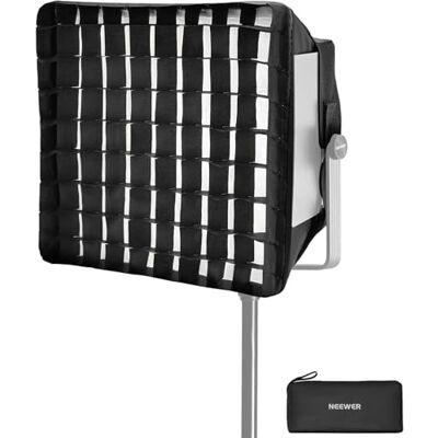 NEEWER Difusor Softbox Actualizado Solo para RGB1200 Video Luz, 14.6"x13.6"/37x34.5cm Plegable Soft Box con Grid/Bolsa/Parasol, Quick Set Up para Iiluminación Fotografía Estudio Retrato, NS5S NEEWER Difusor Softbox Actualizado Solo para RGB1200 Video Luz, 14.6"x13.6"/37x34.5cm Plegable Soft Box con Grid/Bolsa/Parasol, Quick Set Up para Iiluminación Fotografía Estudio Retrato, NS5S