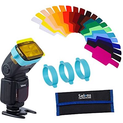 Selens Cinta de goma universal para Flash Speedlight Color, accesorio de estudio, 3 unidades en 1 juego, de Selens Cinta de goma universal para Flash Speedlight Color, accesorio de estudio, 3 unidades en 1 juego, de