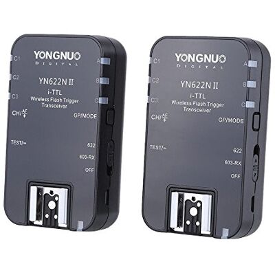 YONGNUO YN-622N II Wireless TTL disparador de flash con HSS para Nikon D7200 D7300 D7000 Cámaras D7100 con WINGONEER Difusor YONGNUO YN-622N II Wireless TTL disparador de flash con HSS para Nikon D7200 D7300 D7000 Cámaras D7100 con WINGONEER Difusor