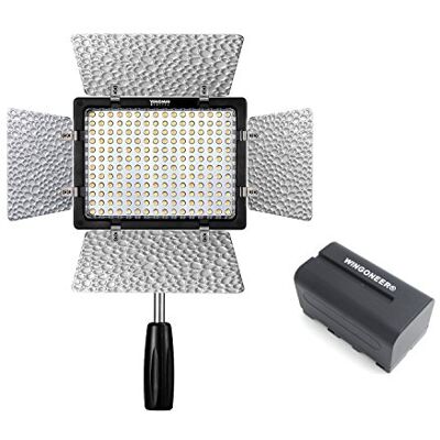 YONGNUO YN160 III LED Luz de vídeo con 192 células luminosas 5500K con NP-F770 Batería YONGNUO YN160 III LED Luz de vídeo con 192 células luminosas 5500K con NP-F770 Batería