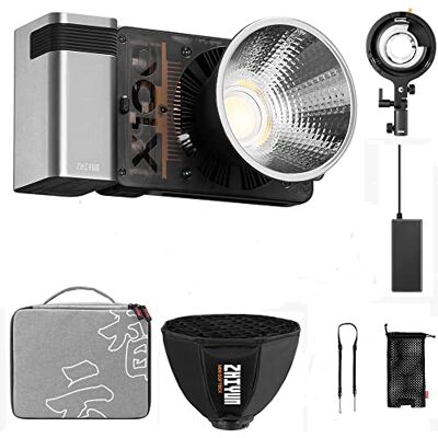 ZHIYUN MOLUS X100 Pro 100 W COB LED Lámparas de vídeo LED de Dos Colores iluminación de Salida Permanente 2700 K-6500 K, Control de aplicación Bluetooth, Kit de instalación Bowens ZHIYUN MOLUS X100 Pro 100 W COB LED Lámparas de vídeo LED de Dos Colores iluminación de Salida Permanente 2700 K-6500 K, Control de aplicación Bluetooth, Kit de instalación Bowens
