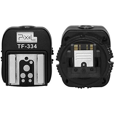 Pixel TF-334 adaptador de zapata de flash con entrada para conexión a ordenador sony para Canon/Nikon Pixel TF-334 adaptador de zapata de flash con entrada para conexión a ordenador sony para Canon/Nikon