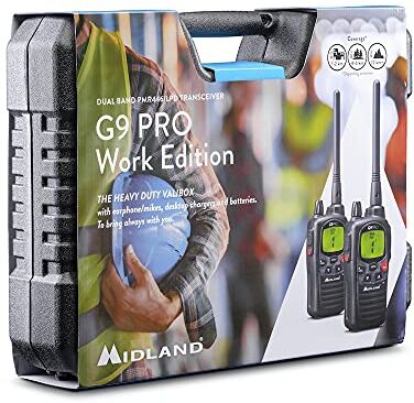 Midland Maleta de 2 Walkies G9 Pro Work Edition