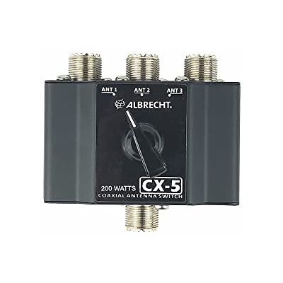 Albrecht CX-5 Interruptor de Antena de 3 vías, Radio CB, 7402, para conectar 3 Antenas a una Radio Albrecht CX-5 Interruptor de Antena de 3 vías, Radio CB, 7402, para conectar 3 Antenas a una Radio