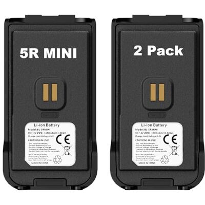 BaoFeng 2PACK Original UV-5R Mini Battery Type-C Jack for UV-5R Mini Walkie Talkie Radio Accessories BaoFeng 2PACK Original UV-5R Mini Battery Type-C Jack for UV-5R Mini Walkie Talkie Radio Accessories