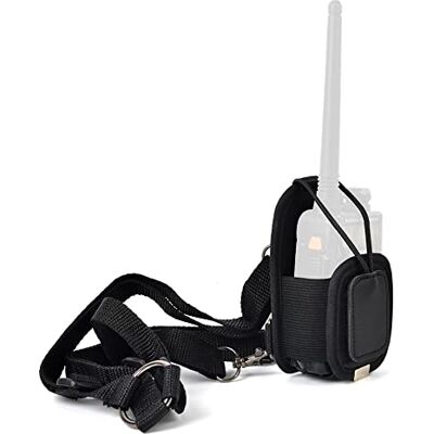 HYS Funda multifunción para radio bidireccional Bolsa bandolera ajustable compatible con el walkie talkie Motorola Kenwood Midland Icom Yaesu Baofeng UV-5R HYS Funda multifunción para radio bidireccional Bolsa bandolera ajustable compatible con el walkie talkie Motorola Kenwood Midland Icom Yaesu Baofeng UV-5R