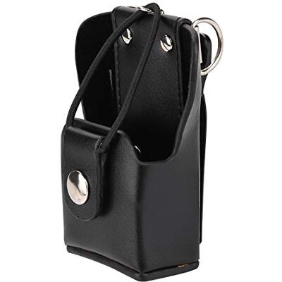 Bewinner Funda de Piel para Walkie Talkie Compatible con GP328plus, GP338 plug, GP344, GP388 con Cordón y Clip Trasero Bewinner Funda de Piel para Walkie Talkie Compatible con GP328plus, GP338 plug, GP344, GP388 con Cordón y Clip Trasero