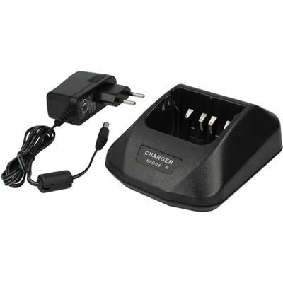 vhbw Cargador Compatible con Kenwood TH-K2AT TCP-113, TH-255A baterías de radio Estación de carga + fuente de alimentación, 9,4 V, 0,4 0,8 A vhbw Cargador Compatible con Kenwood TH-K2AT TCP-113, TH-255A baterías de radio Estación de carga + fuente de alimentación, 9,4 V, 0,4 0,8 A