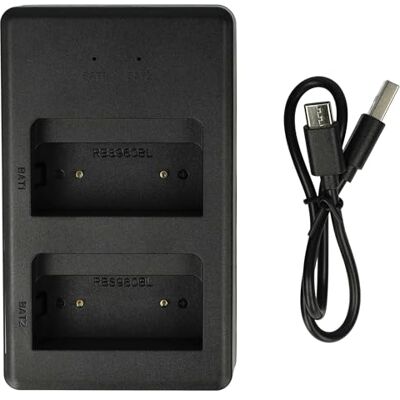 vhbw Cargador Dual Compatible con Scanreco Fasse FBS590, EFFER, Fassi baterías de radio Estación de carga + cable USB C, 7,2 V, 0,6 A vhbw Cargador Dual Compatible con Scanreco Fasse FBS590, EFFER, Fassi baterías de radio Estación de carga + cable USB C, 7,2 V, 0,6 A