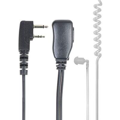 PNI Auriculares con micrófono y Tubo acústico HF34 con Enchufe Midland de 2 Pines PNI Auriculares con micrófono y Tubo acústico HF34 con Enchufe Midland de 2 Pines