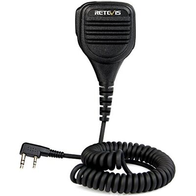 Retevis Walkie Talkie Micrófono de Altavoz Remoto 2 Pines Compatible con Walkie Talkie RT24 RT5R RT27 RT28 RT617 Baofeng UV-5R UV-5RE UV-82 BF-888S Kenwood TYT Walkie Talkies (1 Pcs) Retevis Walkie Talkie Micrófono de Altavoz Remoto 2 Pines Compatible con Walkie Talkie RT24 RT5R RT27 RT28 RT617 Baofeng UV-5R UV-5RE UV-82 BF-888S Kenwood TYT Walkie Talkies (1 Pcs)
