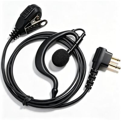 HYS Auriculares para Walkie Talkie 2 Pines con Micrófono PTT Pinganillo compatibles con Motorola CP040 DP1400 GP68 GP88 GP300 CT150 Pro1150 Radio HYS Auriculares para Walkie Talkie 2 Pines con Micrófono PTT Pinganillo compatibles con Motorola CP040 DP1400 GP68 GP88 GP300 CT150 Pro1150 Radio