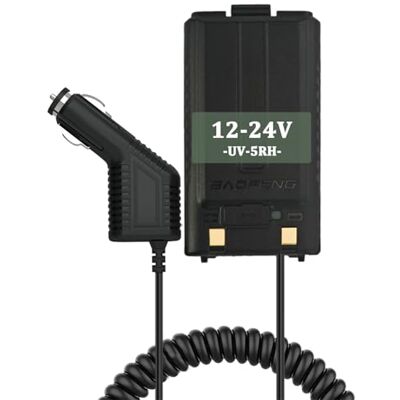 BaoFeng UV-5RH Pro GPS Battery Eliminator Car Charger for GM-5RH GMRS Radio Replacement K5Plus Walkie Talkie Battery 12-24V BaoFeng UV-5RH Pro GPS Battery Eliminator Car Charger for GM-5RH GMRS Radio Replacement K5Plus Walkie Talkie Battery 12-24V