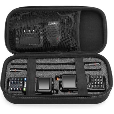 BAOFENG PB5 Bolso para walkie-talkies con Espuma a Medida (Solo Funda) Compatible con UV-5RM, AR-5RM, K5 Plus, UV-5G Plus, UV-7B; Espuma a medida; Bolsillos de red para accesorios BAOFENG PB5 Bolso para walkie-talkies con Espuma a Medida (Solo Funda) Compatible con UV-5RM, AR-5RM, K5 Plus, UV-5G Plus, UV-7B; Espuma a medida; Bolsillos de red para accesorios