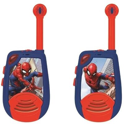 LEXIBOOK , Spider-Man, Walkie-Talkies Digitales, Alcance 2km, luz Morse, 2 canales, clip cinturón, con pilas, azul/rojo LEXIBOOK , Spider-Man, Walkie-Talkies Digitales, Alcance 2km, luz Morse, 2 canales, clip cinturón, con pilas, azul/rojo