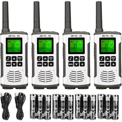 Retevis RT45 Walkie Talkie, PMR 446 Sin Licencia Walkie Talkie Profesional Recargable Radio Portatil, Ligero, USB 16 Canales VOX, Linterna, Senderismo Uso Doméstico, Regalos Aventura Camping(2 Piezas) Retevis RT45 Walkie Talkie, PMR 446 Sin Licencia Walkie Talkie Profesional Recargable Radio Portatil, Ligero, USB 16 Canales VOX, Linterna, Senderismo Uso Doméstico, Regalos Aventura Camping(2 Piezas)