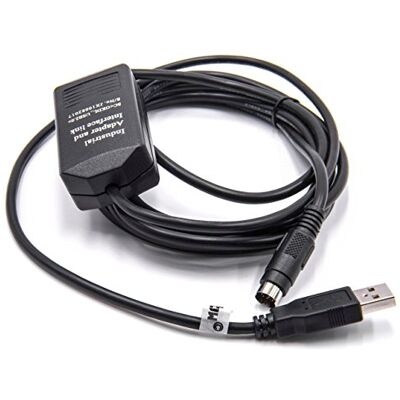 vhbw Cable de programación USB compatible con Allen Bradley MicroLogix 1000 1200, 1400, 1100, 1500 radio, negro vhbw Cable de programación USB compatible con Allen Bradley MicroLogix 1000 1200, 1400, 1100, 1500 radio, negro