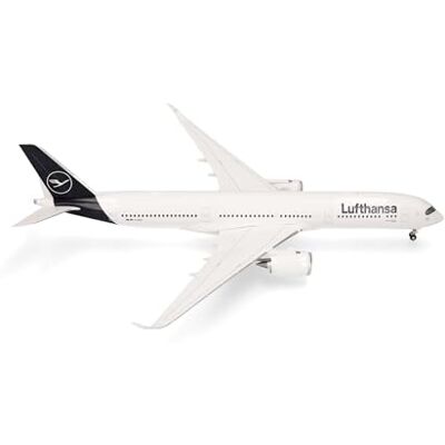 Herpa Avión en Miniatura Lufthansa Airbus A350-900 D-AIXT Leipzig, Miniatura a Escala 1:200, Pieza de colección, Modelo sin Base, plástico Herpa Avión en Miniatura Lufthansa Airbus A350-900 D-AIXT Leipzig, Miniatura a Escala 1:200, Pieza de colección, Modelo sin Base, plástico