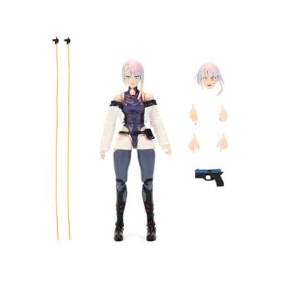 Jada Cyberpunk Edgerunners Figura Lucy 15 cm articulada, Accesorios Intercambiables, 20 Puntos articulación, Caja Ventana coleccionista, Licencia Oficial, 14 años () Jada Cyberpunk Edgerunners Figura Lucy 15 cm articulada, Accesorios Intercambiables, 20 Puntos articulación, Caja Ventana coleccionista, Licencia Oficial, 14 años ()