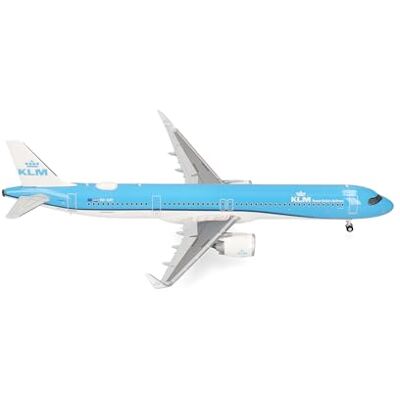 Herpa Aeroplano in Miniatura KLM Airbus A321neo, Scala 1/200, Modello finito, Modello da Collezione, modellismo, Aeroplano con Soporte, Figura in plastica Herpa Aeroplano in Miniatura KLM Airbus A321neo, Scala 1/200, Modello finito, Modello da Collezione, modellismo, Aeroplano con Soporte, Figura in plastica