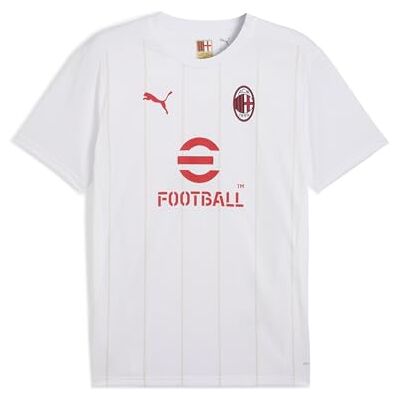 PUMA A.C. Milan Camiseta de Manga Corta para Adulto con Logotipo del AC Milan y Producto Oficial Unisex, Color Blanco., XS PUMA A.C. Milan Camiseta de Manga Corta para Adulto con Logotipo del AC Milan y Producto Oficial Unisex, Color Blanco., XS