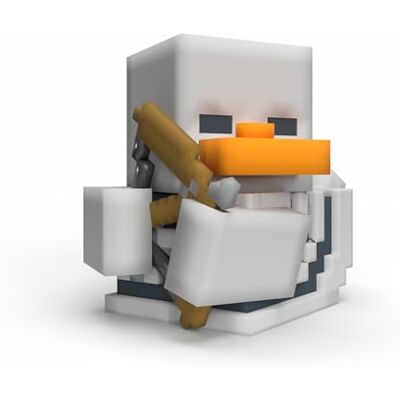 TUBBZ Primera Edición: Minecraft Skeleton Figura Coleccionable de Pato de Goma Disfrazado TUBBZ Primera Edición: Minecraft Skeleton Figura Coleccionable de Pato de Goma Disfrazado