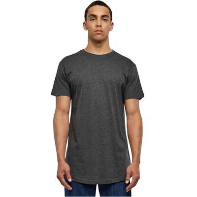 Urban Classics Shaped Long Tee, Camiseta Hombre, Gris (Charcoal), S Urban Classics Shaped Long Tee, Camiseta Hombre, Gris (Charcoal), S