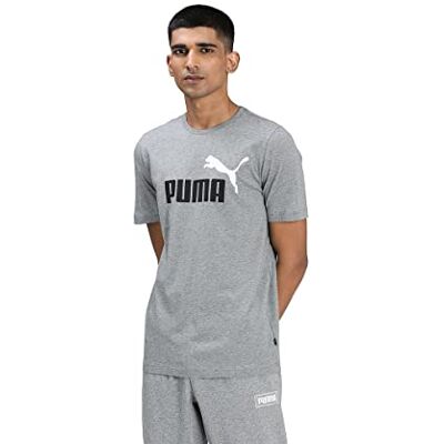 PUMA Ess+ 2 Col Logo Tee, Camiseta para Hombre, Gris, L PUMA Ess+ 2 Col Logo Tee, Camiseta para Hombre, Gris, L