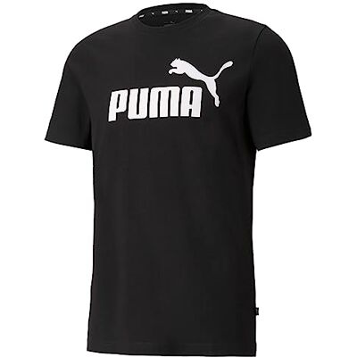 PUMA Ess Logo Tee Camiseta de Deporte, Black, XL Hombre PUMA Ess Logo Tee Camiseta de Deporte, Black, XL Hombre