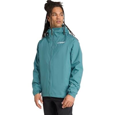Adidas Hombre Terrex Multi 2 Layer RAIN.RDY Jacket, preloved teal, XL Adidas Hombre Terrex Multi 2 Layer RAIN.RDY Jacket, preloved teal, XL