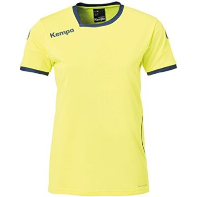 Kempa Curve MC Camiseta de Juego, Mujer, Amarillo Fluor/Azul Profundo, XXL Kempa Curve MC Camiseta de Juego, Mujer, Amarillo Fluor/Azul Profundo, XXL