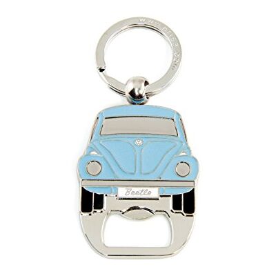 BRISA VW Collection Llavero de Metal Volkswagen con abridor de Botellas de cervezaaccesorio para Llavero Escarabajo (Azul Claro) BRISA VW Collection Llavero de Metal Volkswagen con abridor de Botellas de cervezaaccesorio para Llavero Escarabajo (Azul Claro)