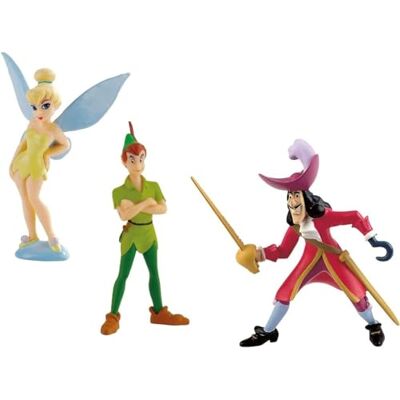 Bullyland Dispney Peter Pan Set 3 Figures Hook Tinkerbell Pan 8 10 cm Bullyland Dispney Peter Pan Set 3 Figures Hook Tinkerbell Pan 8 10 cm