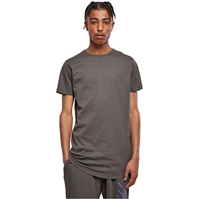 Urban Classics Shaped Long tee Camiseta, Gris Oscuro, XS para Hombre Urban Classics Shaped Long tee Camiseta, Gris Oscuro, XS para Hombre