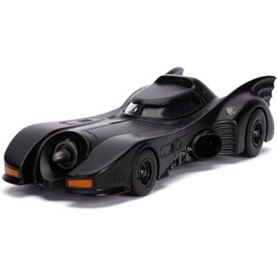 Jada Toys Batmóvil metálico 1989 con Figura de Batman, Escala 1:32, Modelo Coleccionable con carrocería de Metal y Puertas abatibles, réplica Oficial DC Comics, Fans Desde 8 años () Jada Toys Batmóvil metálico 1989 con Figura de Batman, Escala 1:32, Modelo Coleccionable con carrocería de Metal y Puertas abatibles, réplica Oficial DC Comics, Fans Desde 8 años ()