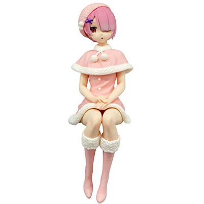 Furyu Figura de PVC de Rezero con tapón de Fideos RAM Nieve Princesa Figura 14 cm Furyu Figura de PVC de Rezero con tapón de Fideos RAM Nieve Princesa Figura 14 cm