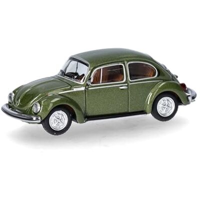 Herpa Modelo de Coche VW Escarabajo 1303, Verde Musgo metálico, Miniatura a Escala 1:87, Pieza de colección, Fabricado en Alemania, Modelo de plástico Herpa Modelo de Coche VW Escarabajo 1303, Verde Musgo metálico, Miniatura a Escala 1:87, Pieza de colección, Fabricado en Alemania, Modelo de plástico