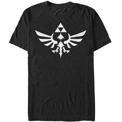 Nintendo Black Men's Zelda Triforce T-Shirt X-Large Nintendo Black Men's Zelda Triforce T-Shirt X-Large