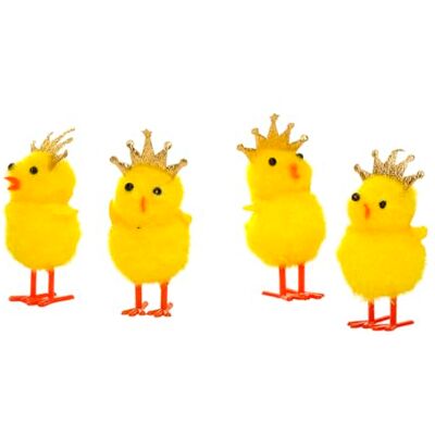Rubies Pollito con Corona Pascua, 3 centímetros, Paquete de 36 Unidades, Decoración Pascua, Figura Pollitos, La Mona Rubies Pollito con Corona Pascua, 3 centímetros, Paquete de 36 Unidades, Decoración Pascua, Figura Pollitos, La Mona