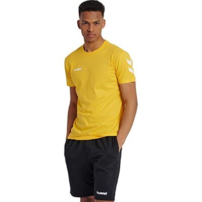 hummel HMLGO COTTON T-SHIRT S/S Color: SPORTS YELLOW_Talla: XL hummel HMLGO COTTON T-SHIRT S/S Color: SPORTS YELLOW_Talla: XL