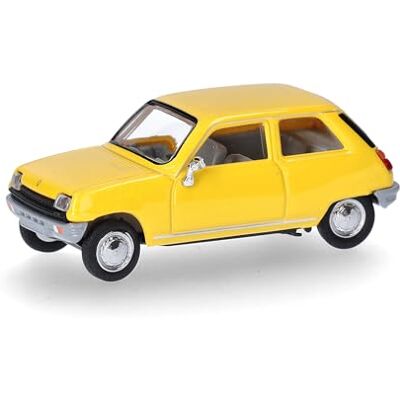 Herpa Miniatura del Coche Renault R5, Escala 1/87, maqueta de colleción, modelismo, Modelo aleman, Figura plástico, Color: Amarillo Herpa Miniatura del Coche Renault R5, Escala 1/87, maqueta de colleción, modelismo, Modelo aleman, Figura plástico, Color: Amarillo