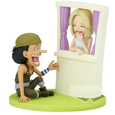 Banpresto BP88702P Figura de Acción Usopp&Kaya One Piece World Collectable, Log Stories, 7 cm, Multicolor Banpresto BP88702P Figura de Acción Usopp&Kaya One Piece World Collectable, Log Stories, 7 cm, Multicolor