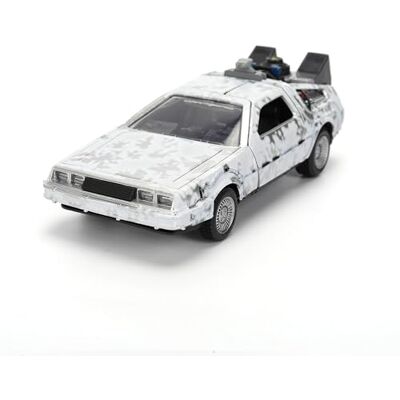 Jada Delorean Regreso al Futuro Escala 1:32, edición congelada Frozen, 40 Aniversario, Coche metálico con Puertas abatibles, Caja coleccionista, Licencia Oficial () Jada Delorean Regreso al Futuro Escala 1:32, edición congelada Frozen, 40 Aniversario, Coche metálico con Puertas abatibles, Caja coleccionista, Licencia Oficial ()