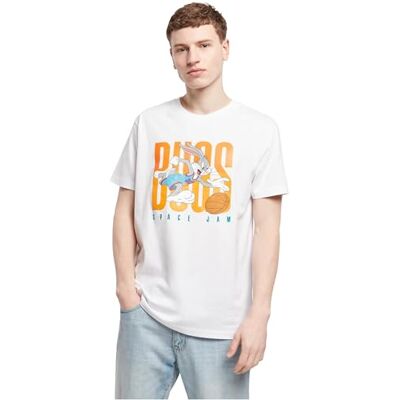 Space Jam Big Bugs Playing tee Camiseta, Blanco, M para Hombre Space Jam Big Bugs Playing tee Camiseta, Blanco, M para Hombre